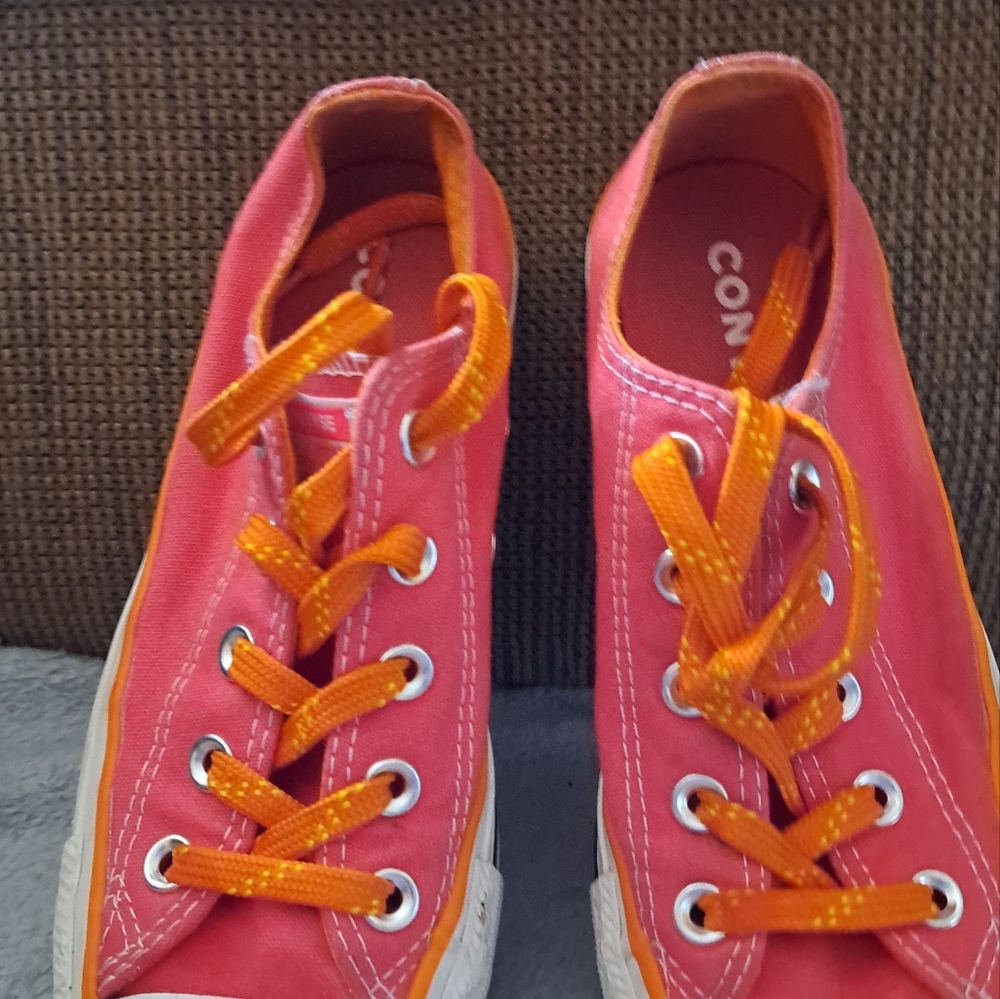 Womens Converse Pink and orange.